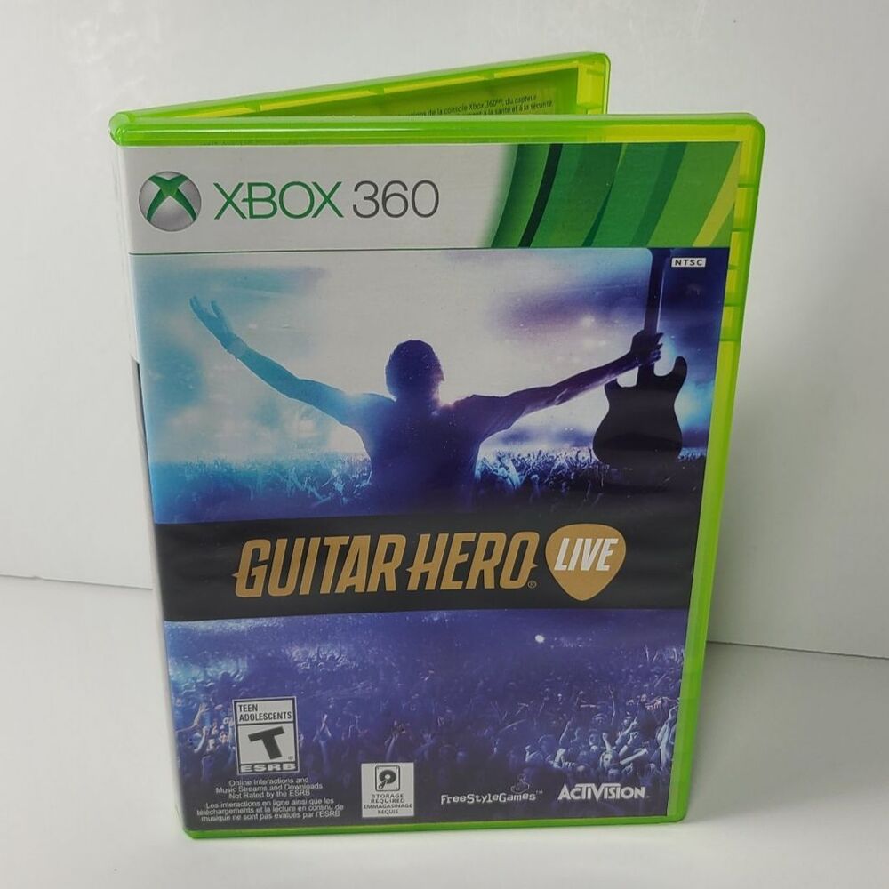 Guitar Hero Live Xbox 360 Video Game 2 Discs In Case Not For Resale Edition